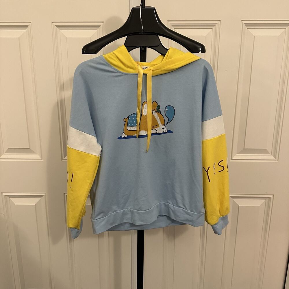 Ultra Kawaii Doge Dog Print Jpop Fashion Hoodie Size L Clothes Kpop Anime Style